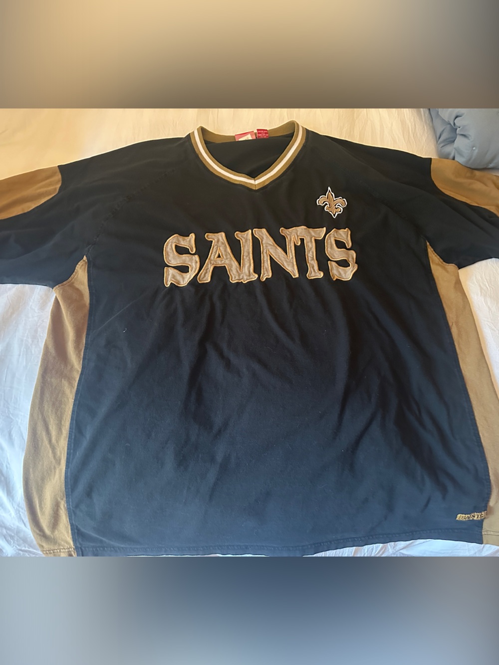 NFL Vintage New Orleans Saints Black & Gold Short Sleeve Shirt